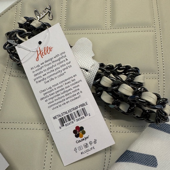 NWT Lug Waltz Quilted Crossbody Bag - Pebble Gray - Picture 2 of 16